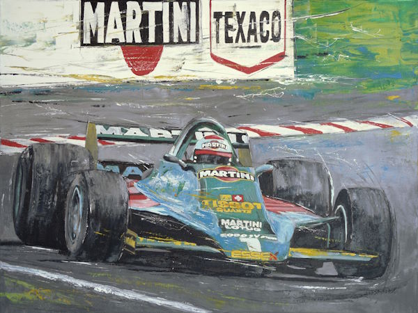 Abstract Motorsport Art Mario Andretti