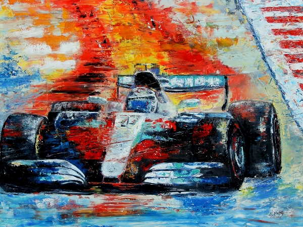 Abstract Motorsport Art