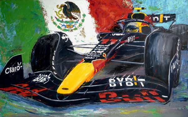 Abstract Motorsport Sergio Perez