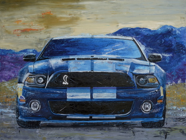 Ford Mustang Abstract Art