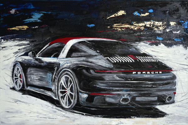 Abstract Motorsport Porsche Commission