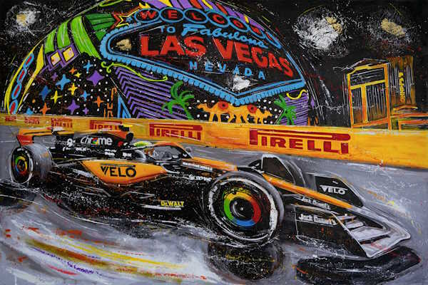 Lando Norris Abstract Art
