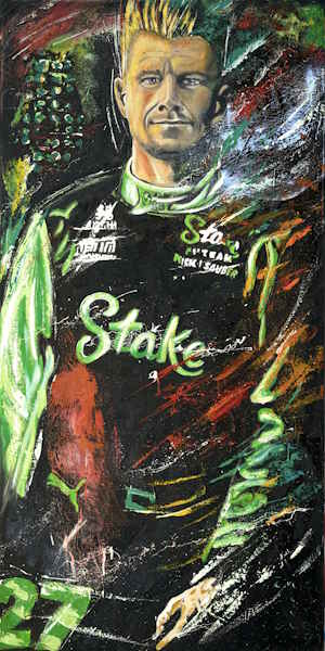 Abstract Motorsport Art Niko Hulkenberg